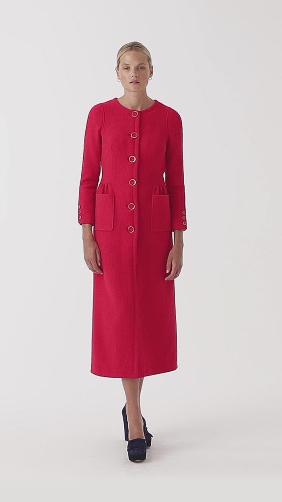 Lemongrass Red coat dress