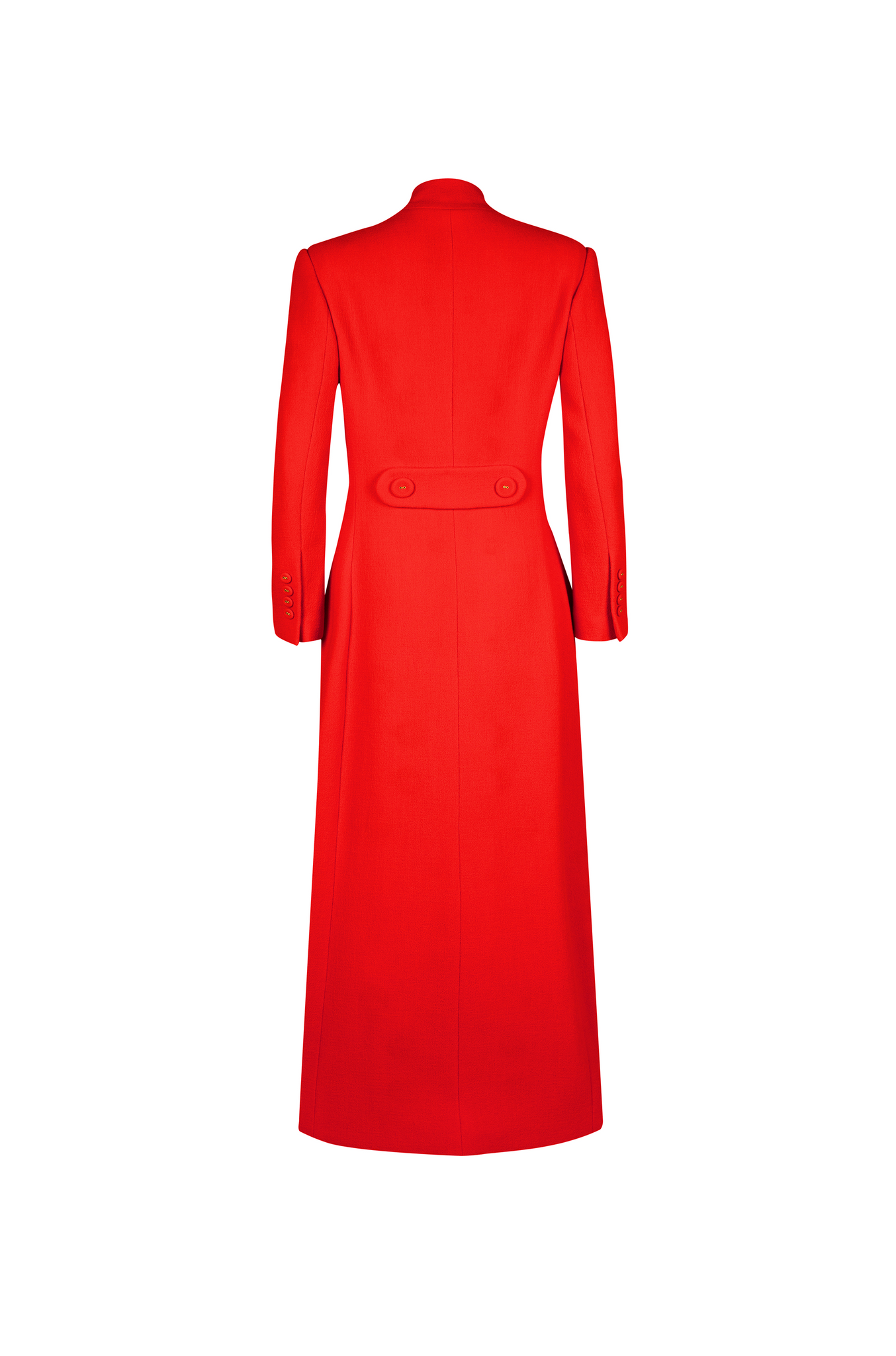 TULIP Wool Crepe Midi Coat Dress With Mandarin Collar tulip-wool-crepe-midi-coat-dress-with-mandarin-collar